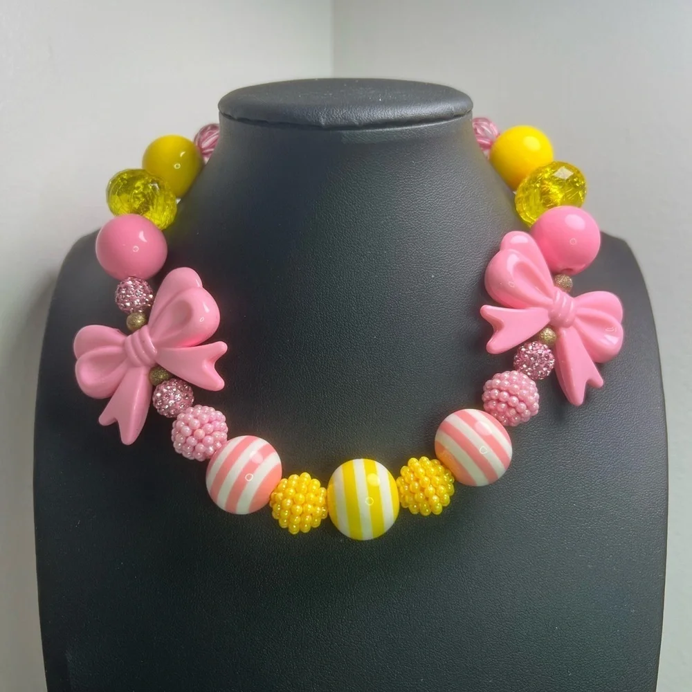 Colorful Kids Acrylic Beaded Necklace D13